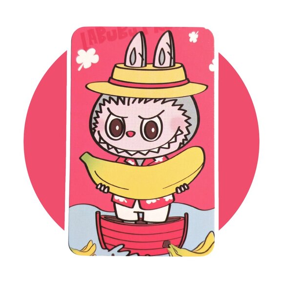 Labubu Anime Art Trading Card (KK107): Elf Monster Troll with Banana - Picture 1 of 2